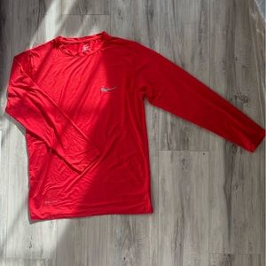 Nike Red Dri Fit Men’s Top Long-sleeve